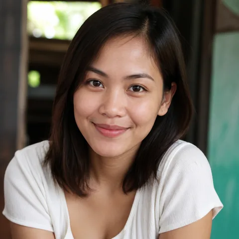 Editorial portrait of Mira, a fictional Kizunora example from Cebu