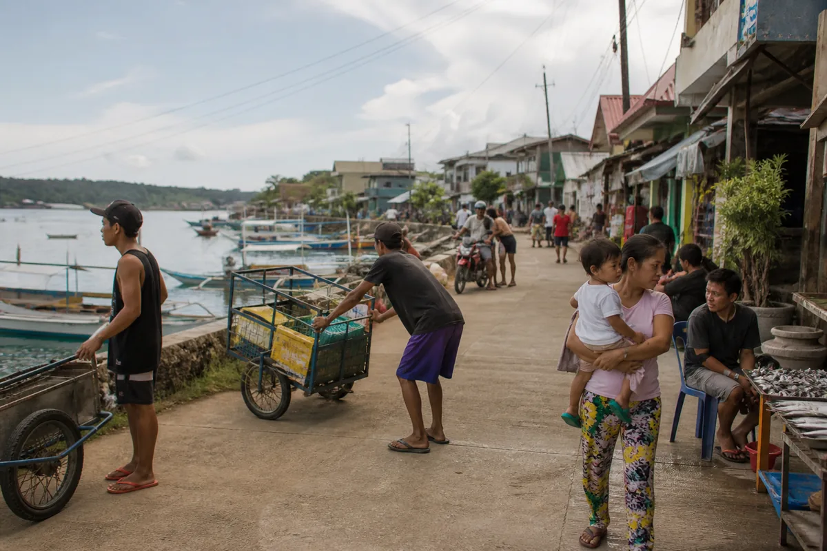 Working waterfront community life in Palawan